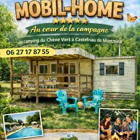 Mobil-home En Pleine Campagne Avec Piscine אתר קמפינג